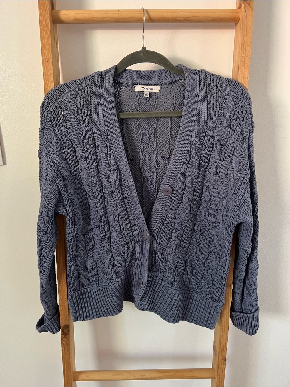 MADEWELL open stitch cable knit cardigan✨